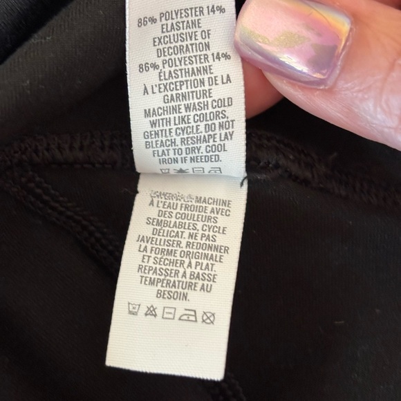 Aerie | Chill. Play. Move. Mesh Panel Leggings | Black | Small - Picture 6 of 6